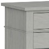 Sapphtopaz Modern Rustic Nightstand with Storage Shelf & 2 Drawers End Table with Bronze Knobs Wood Bedside Table for Bedroom, Living Room - 3 of 4
