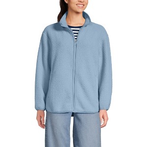 Lands' End Women's Cozy High Pile Full Zip Fleece Jacket - 1 of 4