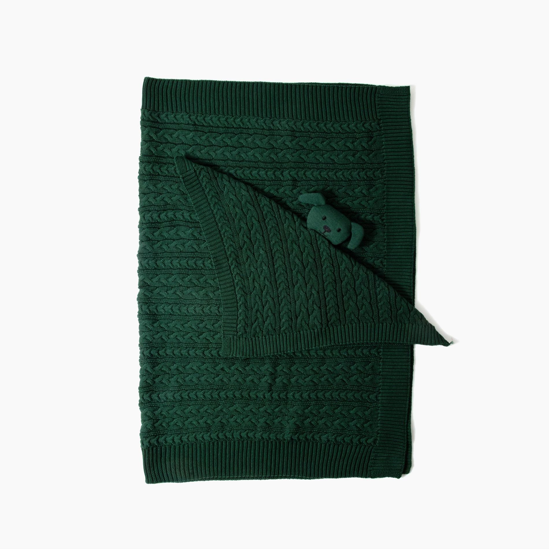 Picolette by Olivia Culpo Blanket + Lovey Gift Set - Green Puppy