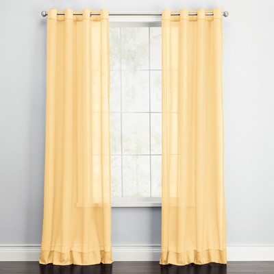 BrylaneHome BH Studio Sheer Voile Grommet Panel