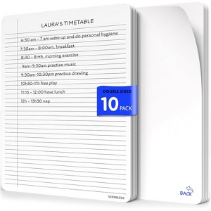 SCRIBBLEDO College Ruled Dry Erase 9"x12" Sheets Pack of 10 - 1 of 4