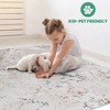 Kumasinova Trendy Stain-Resistant Area Rug – Non-Shedding Living Room Rug, Medallion Rugs for Living Room, Kid & Pet-Friendly, Boho Washable Rugs - 3 of 4