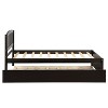 PAGED Twin Size Platform Bed Modern Wooden Bed Frame with Trundle and Headboard for Bedroom - 3 of 4