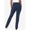 Jessica London Women's Plus Size Everyday Stretch Cotton Straight Leg - 3 of 4