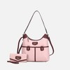 MKF Collection Harper Nylon Shoulder Hobo Bag with Matching Wallet by Mia K - 2 of 4