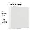 Staples 3" Simply View Binder with Round Rings White 6/Pack 23743/21691 - 3 of 4