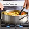 KitchenAid 3-Ply Base Stainless Steel 4qt Casserole with Lid: Round Baking Dish, Tempered Glass Lid, Dishwasher & Oven Safe - 4 of 4