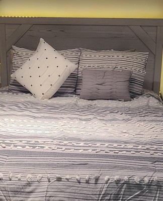 Corey King/california King 5pc Cotton Comforter Set Gray : Target