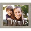 PosterPalooza | 19x15 Wide Barnwood Picture Frame, UV Acrylic, 6 Finishes - Grey, Brown, White, and Black - 2 of 4