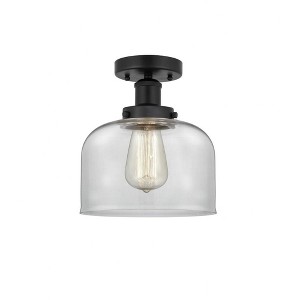 Bell - 1 Light Semi-Flush Mount In Industrial Style-8.25 Inches Tall and 6.5 Inches Wide - 1 of 1