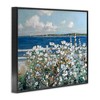 Stupell Industries Beautiful White Flower Bush Seaside Fence Ocean View Framed Giclee Art - 2 of 4