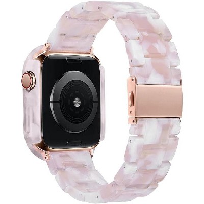 Worryfree Gadgets Resin Band with Bumper Case for Apple Watch