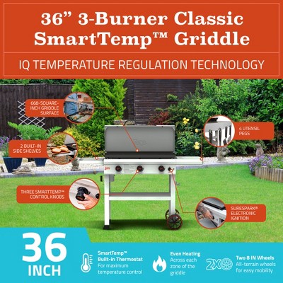 LoCo Cookers 36" Chalk 3-Burner Propane Gas Grill with SmartTemp