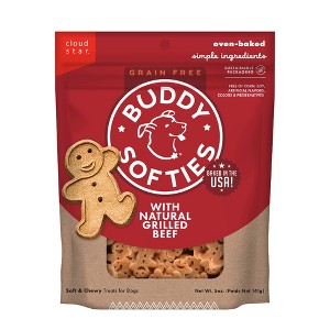 Buddy Biscuits Grain-Free Soft and Chewy Treats with Grilled Beef Dry Dog Treats - 5oz - 1 of 4