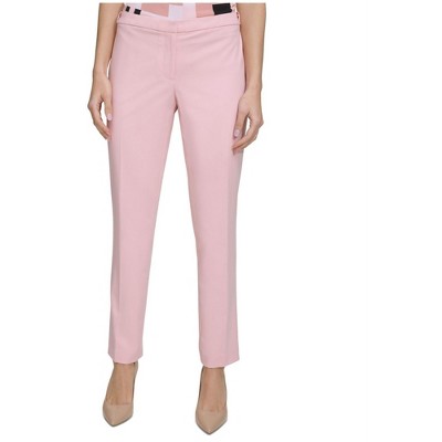 Calvin Klein Womens Slim Mid Rise Ankle Dress Pants