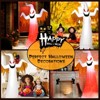 Tangkula 8 FT Halloween Inflatable White Ghost with Rotatable Flame LED Lights&Air blower Blow Up Halloween Decoration - 4 of 4