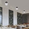 Livex Lighting Rotterdam 1 - Light Semi-Flush Mount in  Black Chrome - 2 of 4