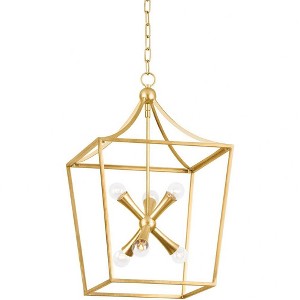 Mitzi Kendall 6 - Light Pendant in  Vintage Gold Leaf - 1 of 1