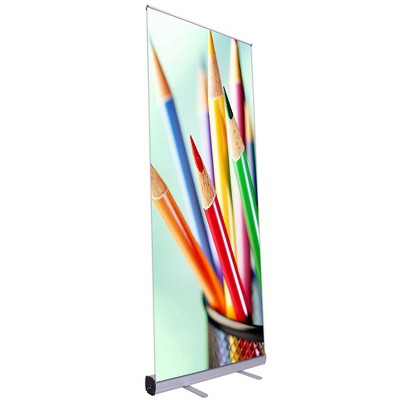 Yescom Aluminum Retractable Roll Up Banner Stand Trade Show Signage Display Portable