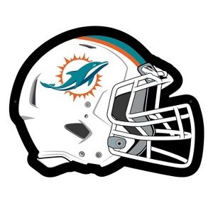 Evergreen Ultra-Thin Edgelight LED Wall Decor, Helmet, Miami Dolphins- 19.5 x 15 Inches Made In USA - 1 of 4