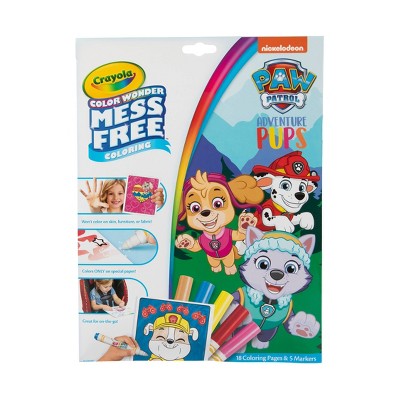 Crayola Color Wonder PAW Patrol Coloring Pages Set: Mess Free, 18 Pages, Shapes & Colors, Creative Thinking, Ages 3+