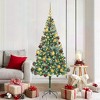 vidaXL Artificial Christmas Tree with Stand Green 70.9" PVC and Steel - 2 of 4