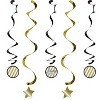 30th Birthday Decorations Kit Black/gold : Target