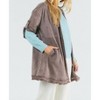 Women's Suede Fringed Cardigan - DAVI & DANI - 2 of 4