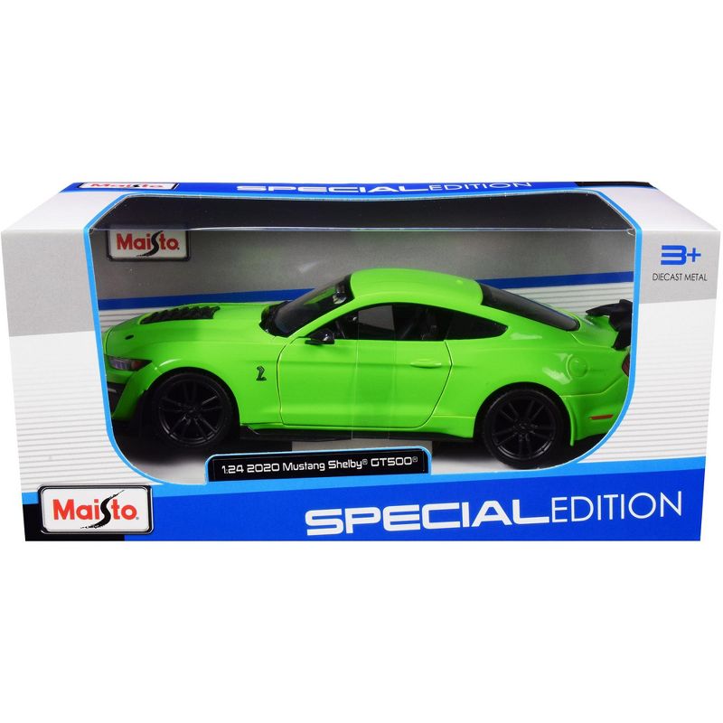 2020 Ford Mustang Shelby GT500 Bright Green 1/24 Diecast Model Car by Maisto, 3 of 4