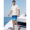 INSPIRE CHIC Men's Summer Drawstring Elastic Waist Color Block Beach Board Shorts - 4 of 4