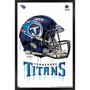Trends International NFL Tennessee Titans - Drip Helmet 20 Framed Wall Poster Prints - 1 of 4