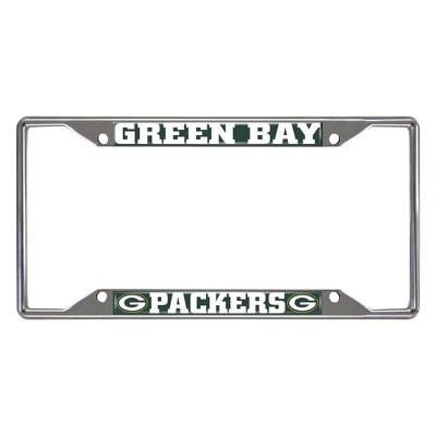 NFL Green Bay Packers Stainless Steel License Plate Frame