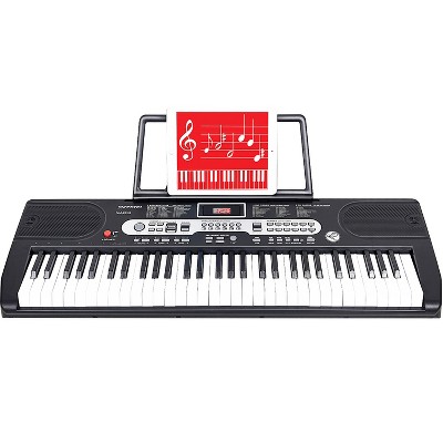 SKONYON Portable 61-Key Piano Electric Keyboard with Microphone for Beginners