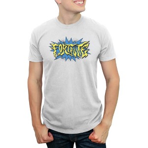 Men's Fortnite Blue and Yellow Electric Logo T-Shirt - 1 of 4