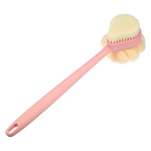 Unique Bargains Double Side Long Handle Bath Brush 14.96"x3.94"x3.15" 1 Pc - 1 of 4