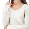 Aventura Clothing Women's Paloma V-Neck Top - Egret, Size Large - 3 of 4