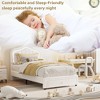 Coucheta Upholstered Bed Frame with LED Lights, Storage Drawer & Headboard,Velvet Platform for Kids, No Box Spring Needed - 4 of 4