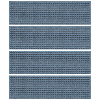 WaterHog 8.5"x30" Set of 4 Squares Indoor/Outdoor Stair Treads Door Mats