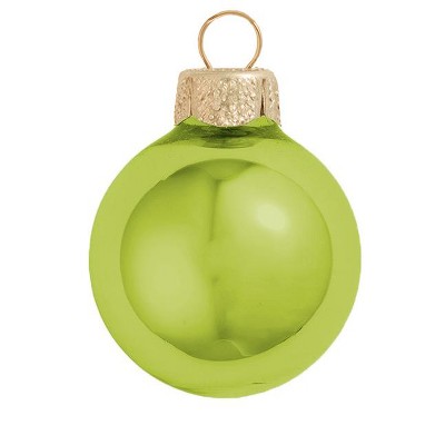 Northlight 2ct Shiny Glass Ball Christmas Ornament Set 6" - Soft Yellow