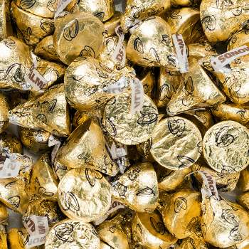 Gold Hershey's Kisses Candy Milk Chocolates 90ct Bag
