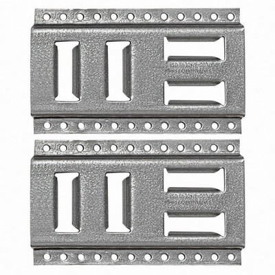 SNAP-LOC Fast-Track E-Track 8 Inch 2-Pack USA Galvanized Steel Horizontal Vertical