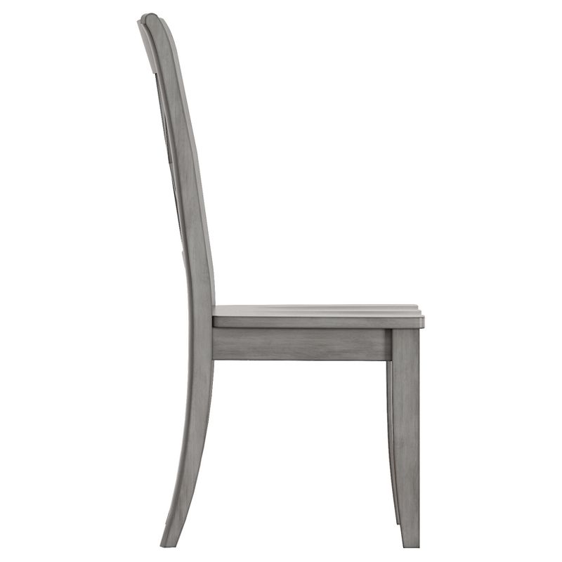 Set of 2 South Hill X Back Dining Chair Antique Gray - Inspire Q, 5 of 13