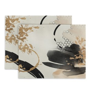 Sheila Wenzel-Ganny Black Ink Abstract Placemats - Deny Designs - 1 of 3