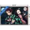 Trends International Demon Slayer - Tanjiro & Nezuko Night Framed Wall Poster Prints - 3 of 4