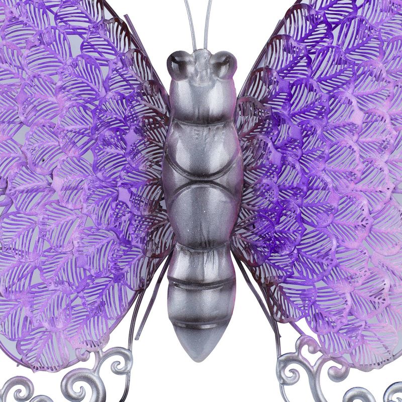 Eclectic Metal Butterfly Wall Decor - Olivia & May, 4 of 6
