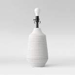 Large Textured Ceramic Lamp Base White - Threshold™