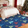 COZONY Washable Christmas Tree Motif Low Pile Area Rug for Living Room Bedroom Dining Room - 3 of 4