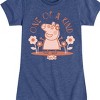 Girls' - Peppa Pig - One Of A Kind Flowers Fitted Short Sleeve Graphic T-Shirt - 2 of 4