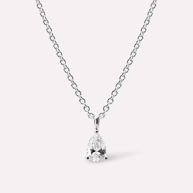 Ana Luisa - Silver Delicate Solitaire Pendant  - Elise Pendant Silver, 1 of 5