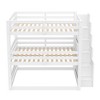 Polibi Modular Full Size Triple Bunk Bed with Storage Stairs - 4 of 4